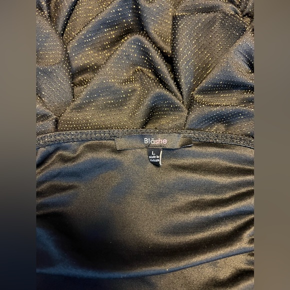 Blashe Black & Gold Spaghetti Strap Dress, size Large - Picture 6 of 6